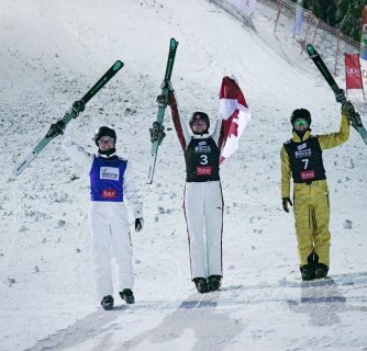 The World Cup in Aerials started successfully for Kästle!