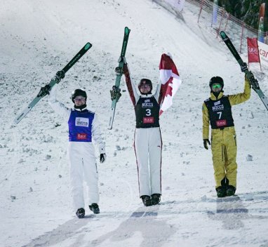 The World Cup in Aerials started successfully for Kästle!