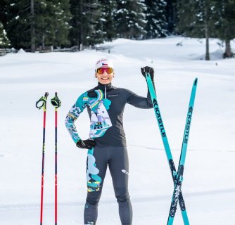 Lucie Charvátová si atmosféru MS v biatlonu v Novém Městě na Moravě užívá