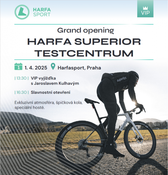 Harfa Superior Testcentrum otevře 1. dubna