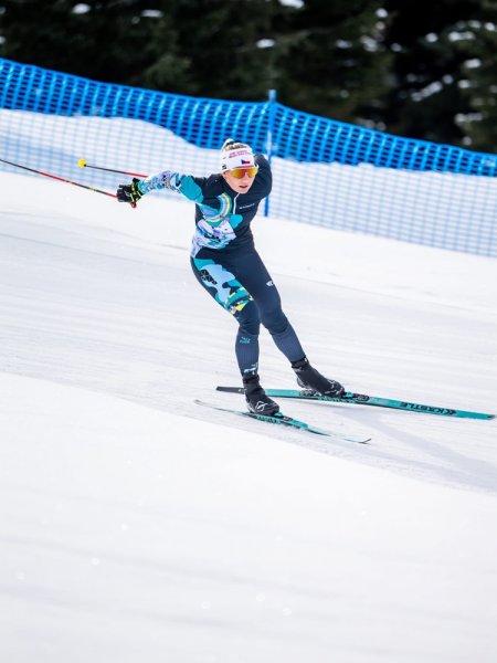 Lucie Charvátová si atmosféru MS v biatlonu v Novém Městě na Moravě užívá