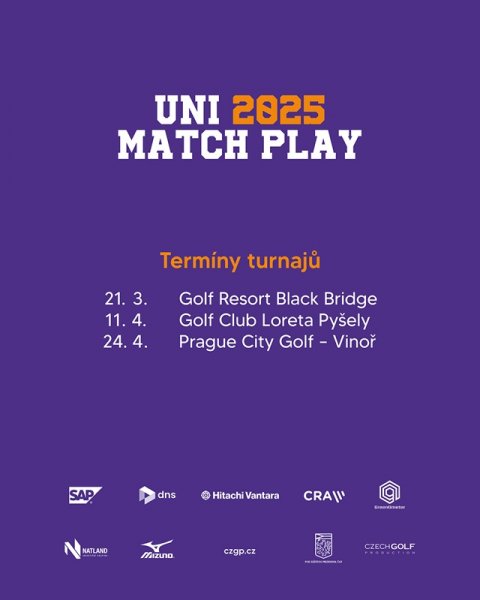 Startuje univerzitní golfová liga UNI 2025 MATCH PLAY