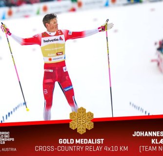 Klaebo, Gruber a Riiber opanovali MS klasiků v Seefeldu